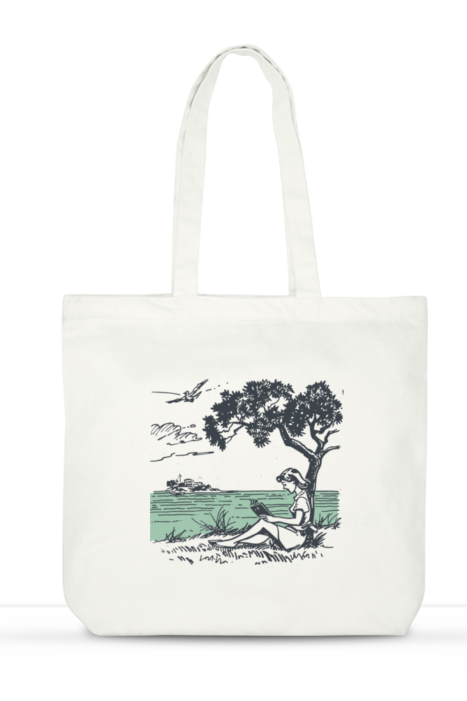 Girl on the Beach - Large Everyday Tote