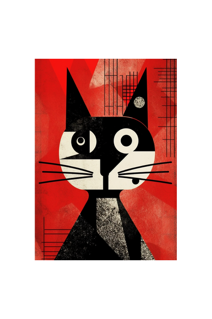 Picassoesque Cat